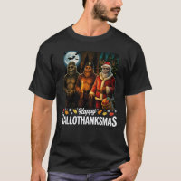 Happy Hallothanksmas Bigfoot Sasquatch Family Fun