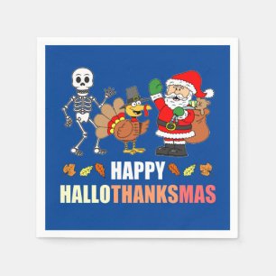 Happy HalloThanksMas (BLUE) Napkins