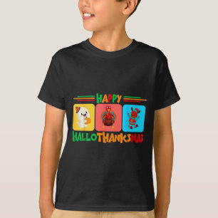 Happy Hallothanksmas Christmas And Thanksgiving  T-Shirt