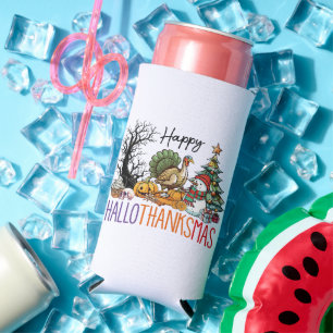 Happy Hallothanksmas Clipart Seltzer Can Cooler