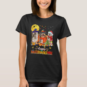 Happy Hallothanksmas Cute Shih Tzu Wizard Hat Turk T-Shirt