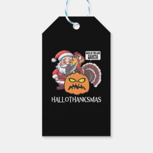 Happy Hallothanksmas Gift Tags