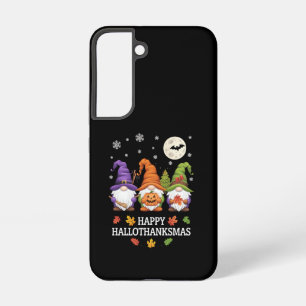 Happy Hallothanksmas Gnomes Lover Halloween Xmas Samsung Galaxy Case