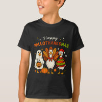 Happy Hallothanksmas Goose Halloween Thanksgiving