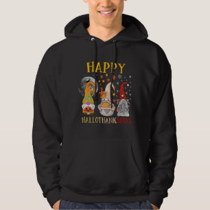 Happy Hallothanksmas Halloween Christmas Thanksgiv Hoodie