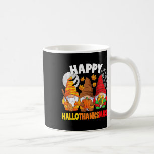 Happy Hallothanksmas Halloween Thanksgiving Christ Coffee Mug