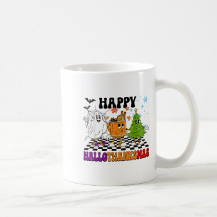 Happy Hallothanksmas Halloween Thanksgiving Christ Coffee Mug