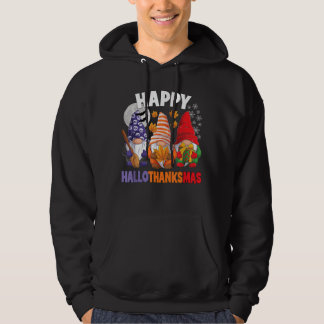 Happy HalloThanksMas Halloween Thanksgiving Christ Hoodie