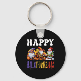Happy Hallothanksmas Halloween Thanksgiving Christ Key Ring