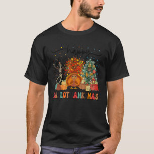 Happy Hallothanksmas Halloween Thanksgiving Christ T-Shirt