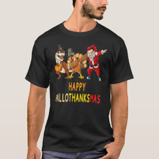 Happy Hallothanksmas Halloween Thanksgiving Christ T-Shirt