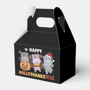 Happy Hallothanksmas Hippos Christmas Hippo Favour Box
