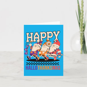 Happy Hallothanksmas Holiday Gnomes Design Card