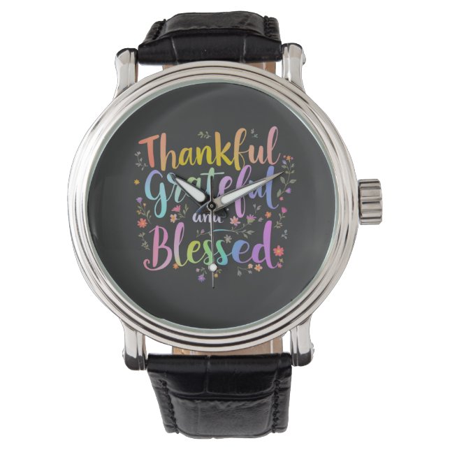 Happy HalloThanksmas Lovers Design– Perfect Hallow Watch (Front)