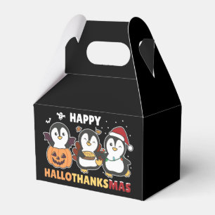 Happy Hallothanksmas Penguins Christmas Penguin Fa Favour Box