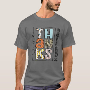 Happy Hallothanksmas Preschool Teacher Life Thanks T-Shirt