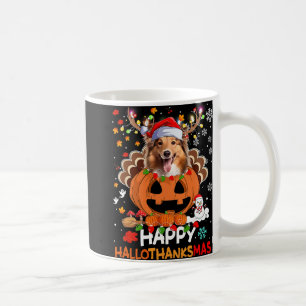 Happy Hallothanksmas Shetland Sheepdog Dog Coffee Mug