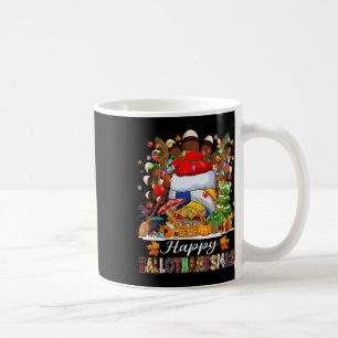 Happy Hallothanksmas Volleyball Halloween Thanksgi Coffee Mug