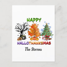 Happy Hallothanksmas with trees
