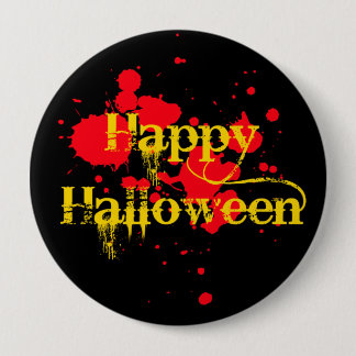 happy halloween 10 cm round badge