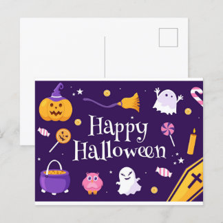 HAPPY HALLOWEEN 12 Postcard