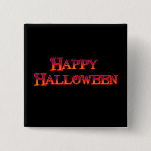 Happy Halloween 15 Cm Square Badge