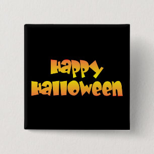 Happy Halloween 15 Cm Square Badge