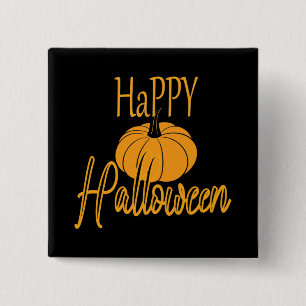 Happy Halloween 15 Cm Square Badge