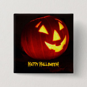 Happy Halloween 15 Cm Square Badge