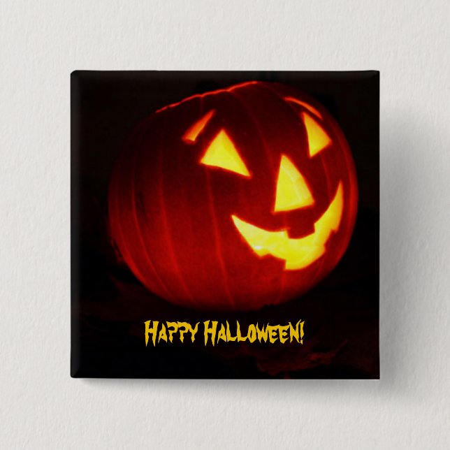 Happy Halloween 15 Cm Square Badge (Front)