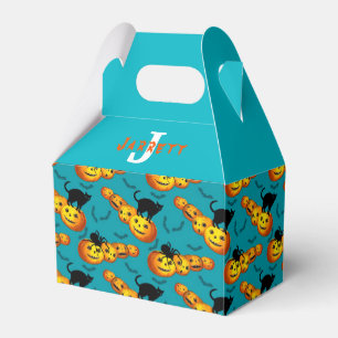 Happy Halloween 1st Birthday Pumpkins Monogram Favour Box