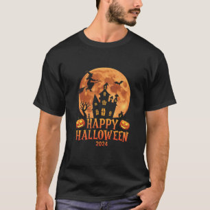Happy Halloween 2024 Haunted House T Shirt