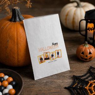 Happy Halloween 4 Photo Collage Favour Bags