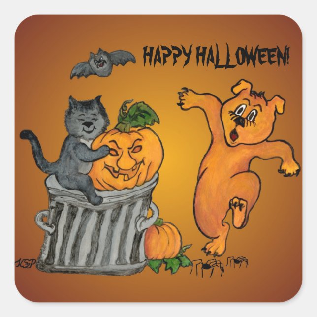 Happy Halloween! 5 Square Sticker (Front)