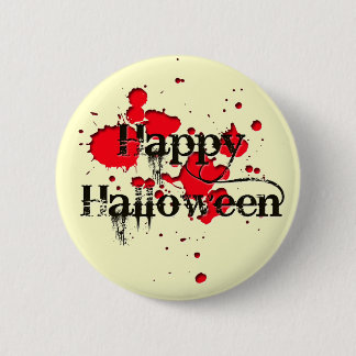 happy halloween 6 cm round badge