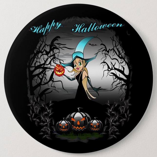 Happy Halloween 6 Cm Round Badge (Front)