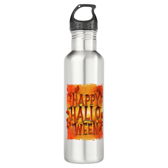 Happy Halloween                              710 Ml Water Bottle (Front)