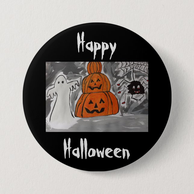 Happy Halloween 7.5 Cm Round Badge (Front)