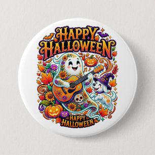 happy halloween 7.5 cm round badge