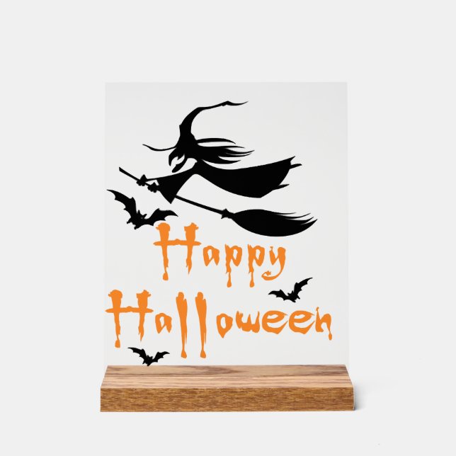 Happy Halloween Acrylic Sign (Front)
