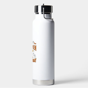 Happy Halloween And My Birthday Vintage Design_1 Water Bottle