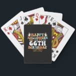 Happy Halloween And Yes Its My 66th Birthday Playing Cards<br><div class="desc">Happy Halloween And Yes Its My 66th Birthday</div>