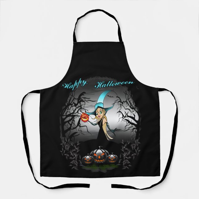 Happy Halloween  Apron (Front)