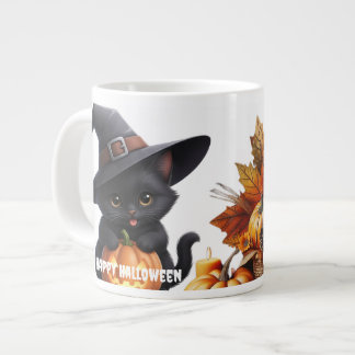 Happy Halloween Autumn Family Large Coffee Mug