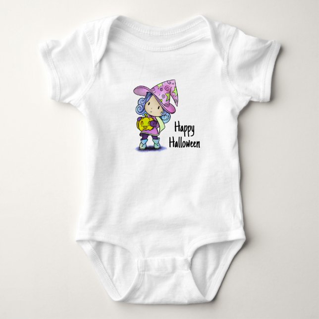 Happy Halloween  Baby Bodysuit (Front)