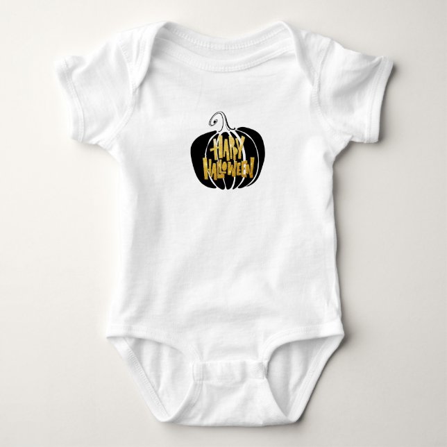 Happy Halloween Baby Bodysuit (Front)