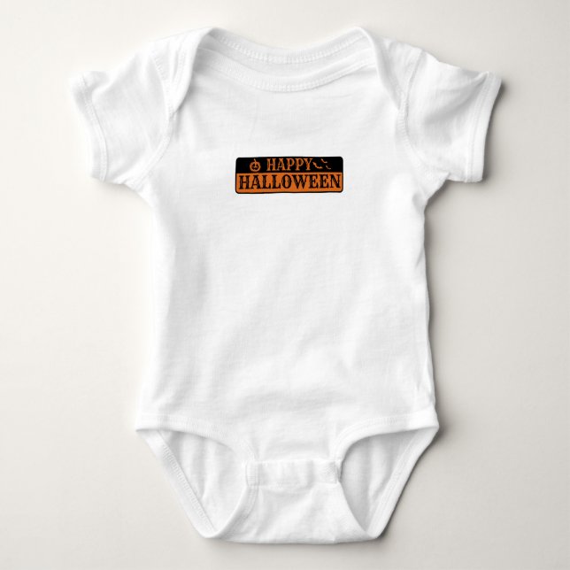 Happy Halloween Baby Bodysuit (Front)