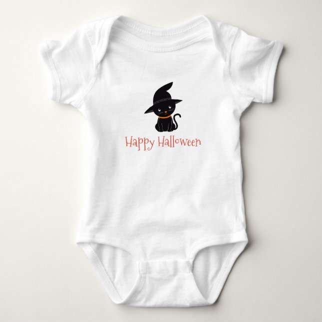 Happy Halloween Baby Bodysuit (Front)