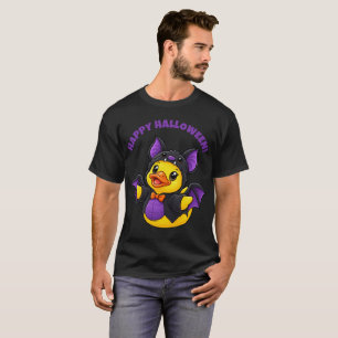 Happy Halloween Bat Costume Rubber Duck T-Shirt