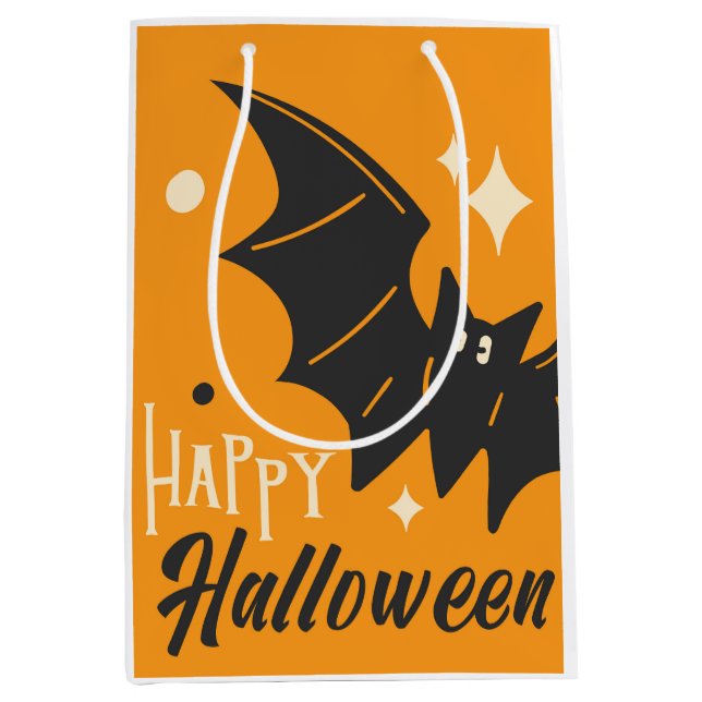 Happy Halloween Bat Gift Bag (Front)